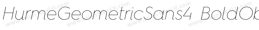 HurmeGeometricSans4 BoldObl字体转换